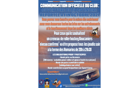 COMMUNICATION DU CLUB CONCERNANT LA SECTION LOISIRS BLACKSECTION